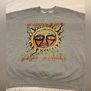 Sublime Sun Logo Crewneck | Urban Outfitters Graphic Sweatshirt S/M